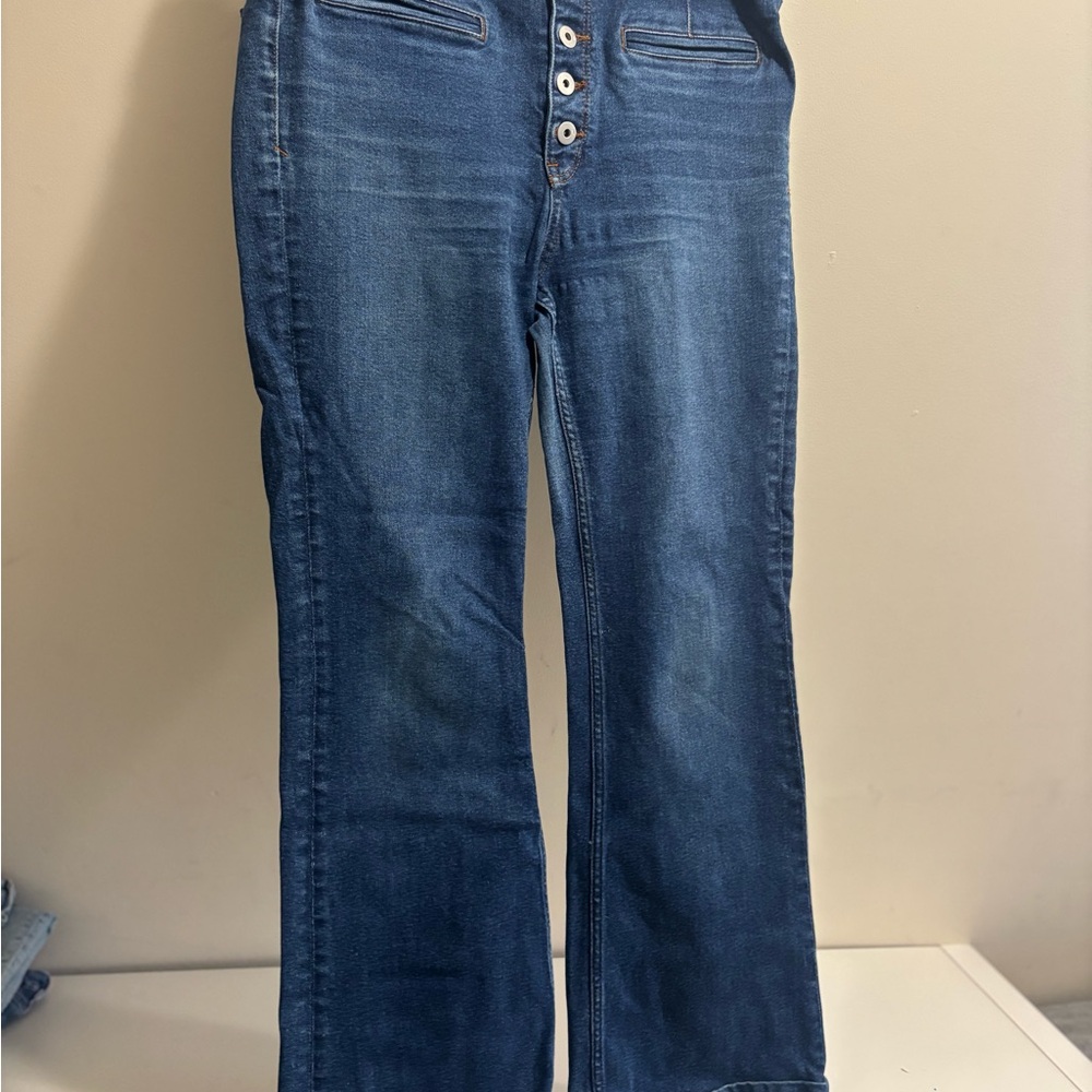 Anthropologie Dark Blue Flare Jeans